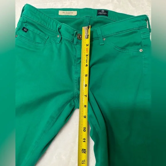 Adriano Goldschmied 27 super skinny stretch green jeans. Kelly green. RARE - Picture 7 of 11